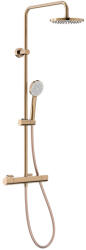 Roca Even T-Round termosztátos zuhanyrendszer Evershine bevonattal, rose arany A5A9A2ERG2 (A5A9A2ERG2)