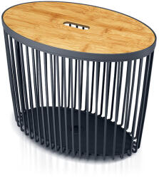 Prosperplast Clubo Multifunkciós Tárolókosár Antracit-Bambusz (PPP-ICLUE55T-S433)