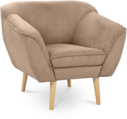  DORY kordbársony fotel - világosbarna (10000013165)