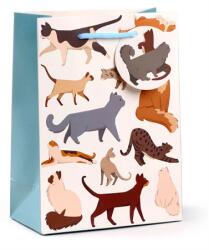  Dísztasak zsinórfüles 19x24x8cm M, Cicás