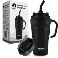 The Mountain Goat Cană termică cu pai 650 ml negru