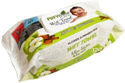 Pufy Fresh nedves törlőkendő 120db Fedeles - Alma és Fahéj