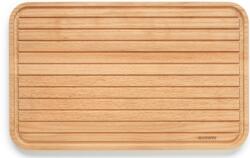 Brabantia Profile Slice & Dice bükkfa vágódeszka kenyér szeleteléshez, bemélyedésekkel, védő olajbevonattal, 400x250mm - 260728 (260728)