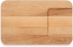 Brabantia Profile Slice & Dice bükkfa vágódeszka zöldségek aprításához, speciális átöntő rész, védő olajbevonattal, 400x250mm - 260742 (260742)