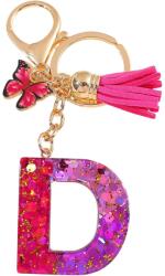 HARAHU Ábécé kulcstartó - D/Rózsaszín/Pillangó KP37948