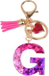 HARAHU Ábécé kulcstartó - G/Rózsaszín/Szív KP37977