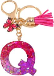 HARAHU Ábécé kulcstartó - Q/Rózsaszín/Pillangó KP37961