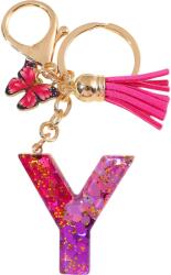 HARAHU Ábécé kulcstartó - Y/Rózsaszín/Pillangó KP37969