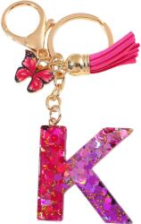 HARAHU Ábécé kulcstartó - K/Rózsaszín/Pillangó KP37955