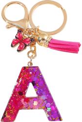 HARAHU Ábécé kulcstartó - A/Rózsaszín/Pillangó KP37945