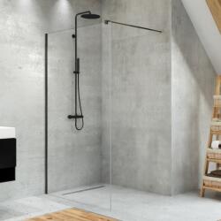 NEW TRENDY Velio BLACK WALK-IN zuhanyfal Méret: 1400x2000