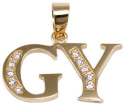 Ékszershop Köves Gy betű arany medál (1315477)