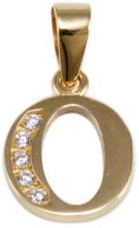Ékszershop Köves O betű arany medál (1315488)