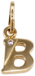 Ékszershop Köves kicsi B betű arany medál (1315503)