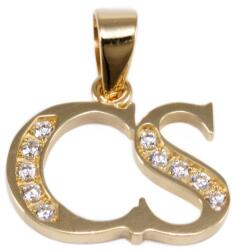 Ékszershop Köves Cs betű arany medál (1315478)