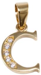 Ékszershop Köves C betű arany medál (1315493)