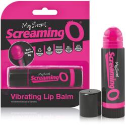 GoodLove My Secret Screaming O Vibrating Lip Balm - vibrator în formă de ruj (roz-negru) Vibrator