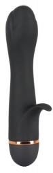 You2Toys Bendy Tulip - vibrator flexibil din silicon cu stimulator clitoridian, 20 de moduri (negru) Vibrator