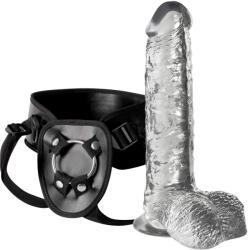 You2Toys Crystal Clear Strap-On - dildo strap-on transparent cu ham