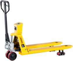 STAXX 2, 5 tonnás PRÉMIUM mérleges raklapemelő, NYOMTATÓVAL, poliuretán kerékkel