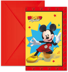 Procos Disney Mickey Jump Into Fun party meghívó 6 db-os FSC (PNN97234)