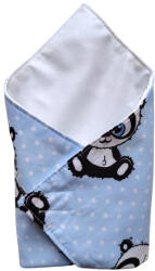  Környezetbarát Újraszalvéta - Kék Pöttyös Panda mintával / 28 x 28 cm