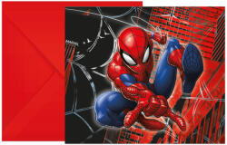 Procos Pókember World of Webs party meghívó 6 db-os FSC (PNN97324)