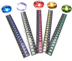 TECHFUN 100 db 1206 típusú SMD LED készlet (39557)