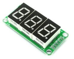 TECHFUN Szegmens 74HC595 driver-al, különféle változatok - 3 display (80312)
