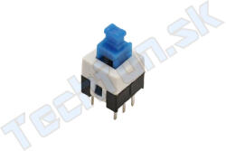 TECHFUN 6 pin-es DPDT gomb - zárható - 5x5 mm (28092)