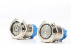 TECHFUN Univerzális gomb LED-del 22mm különböző változatok (148833)