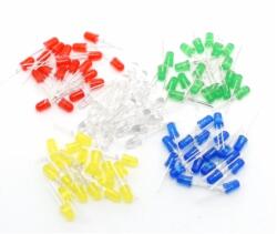 TECHFUN 1 x 5mm LED különböző színben - Piros (6043)