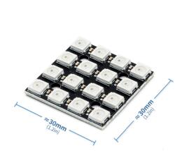 TECHFUN RGB LED mátrix 4 × 4 WS2812B 16 bites (45485)