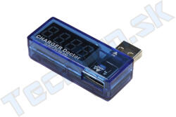 TECHFUN USB teszter, voltmérő és ampermérő - Oldalsó (14429)