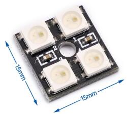 TECHFUN RGB LED mátrix 2 × 2 WS2812B 4 bites (89128)