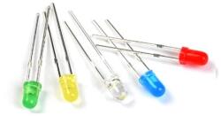 TECHFUN LED 1 db 3mm különböző színben - Piros (56345)