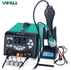 Yihua 853D 5A II forrasztópáka + hőpisztoly + áramforrás 3 az 1-ben (95413)