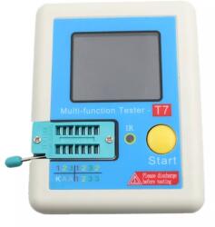 TECHFUN Tranzisztor multifunkciós tesztelő LCR-T7 IR-vevővel (103516)