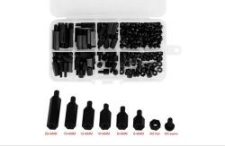 TECHFUN M3-as csavarok, anyák és távtartók készlete - műanyag - Fehér (82540)