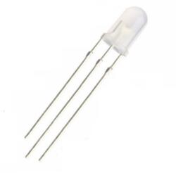 TECHFUN LED két színben zöld + piros - 3mm közös katód (89091)