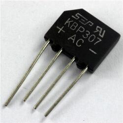 TECHFUN Különféle típusú dióda egyenirányító híd 10A-ig - 3A 700V (lapos forma) (46990)