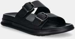 Tommy Hilfiger bőr papucs D DENSITY HILFIGER LTH SAND fekete, férfi, FM0FM05414 - fekete Férfi 41