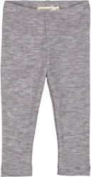 MarMar Pantaloni din lana merinos cu model rib pentru bebelusi - Grey Melange - MarMar