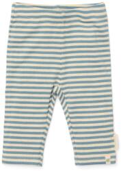 Little Dutch Pantaloni din bumbac organic - Blue Stripe - Forest Friends - Little Dutch