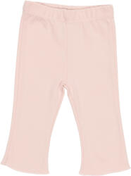 Little Dutch Pantaloni din bumbac organic evazati - Soft Pink - Vintage Little Flowers - Little Dutch