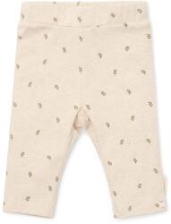 Little Dutch Pantaloni cu print complet din bumbac organic - Little Farm - Green Leves - Little Dutch