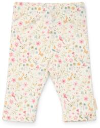 Little Dutch Pantaloni din bumbac organic - Alb - Fairy Garden - Little Dutch