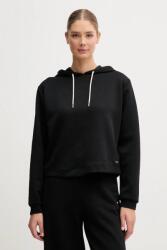 GUESS felső PEONY fekete, sima, kapucnis, V5YQ04 KBSL2 - fekete L