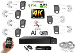 MS - AI Hybrid Light IP kamerarendszer 7 kamerával switchel 8 Mpix WT - 6484k7B