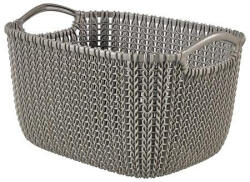 Keter Kötött hatású kosár, L méret, CURVER "Knit", barna (BLACKFRIDAY_CR_CSCKLB)